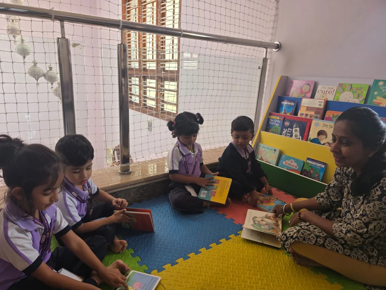Reading corner at FlyHigh Pre School