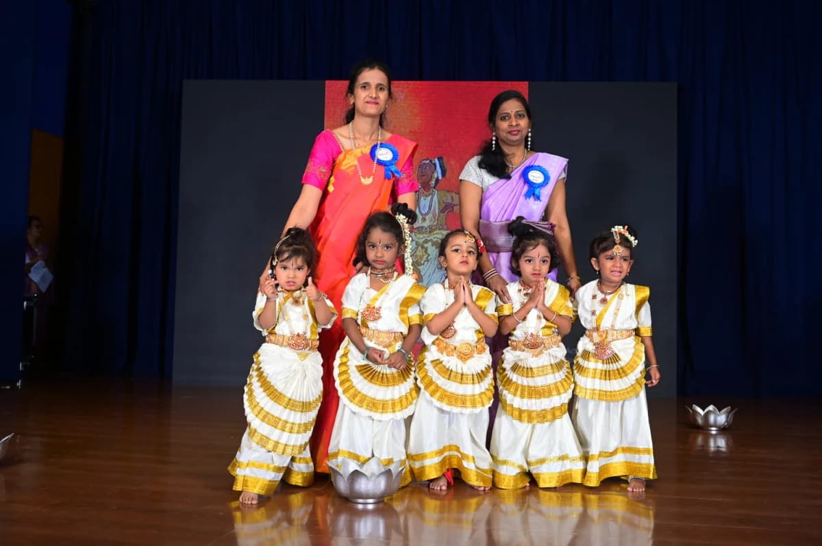 Classical dance performance at FlyHigh annual day