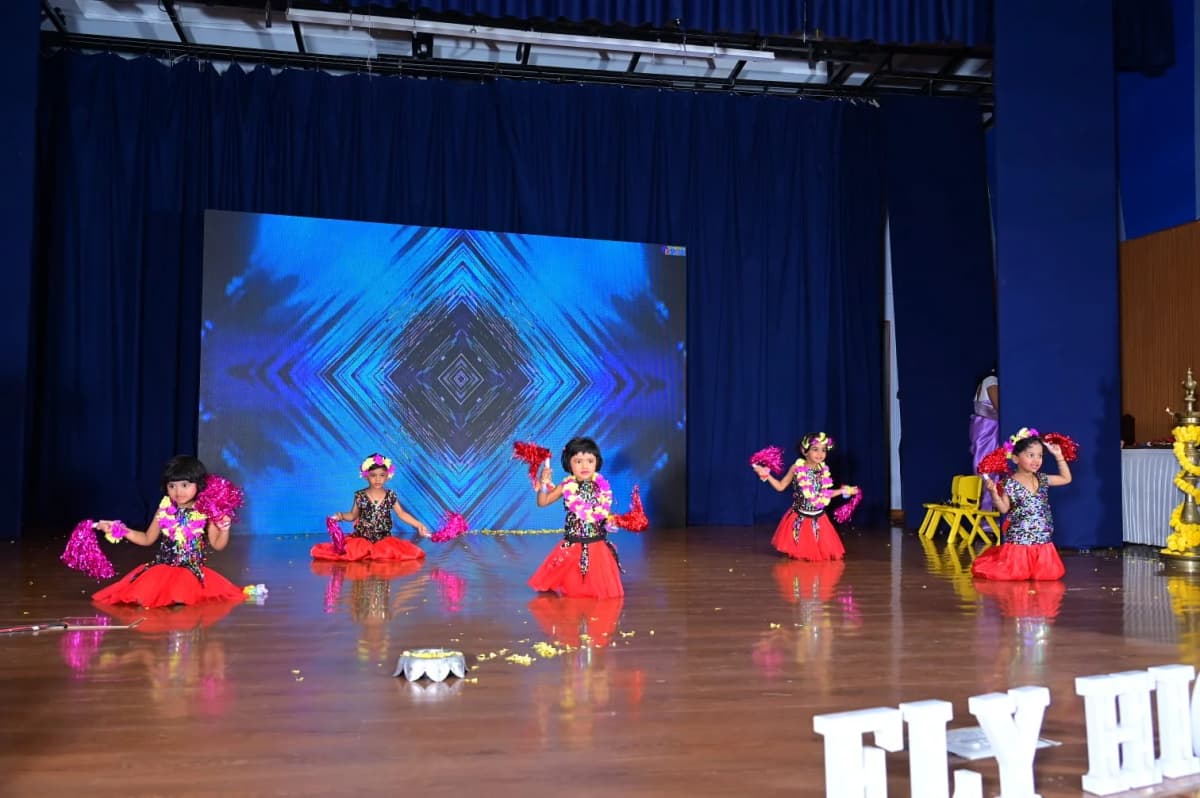 Annual day pom-pom dance at FlyHigh