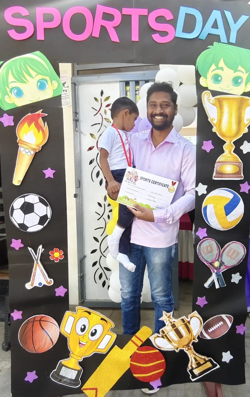 Sports Day certificate moment at FlyHigh