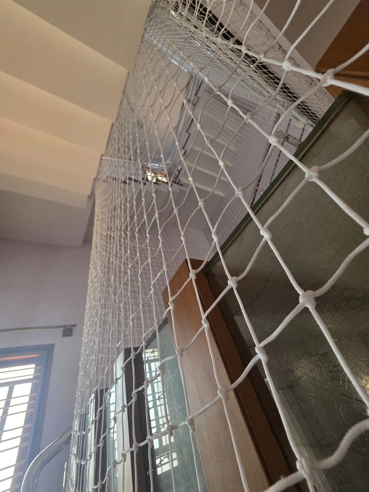 Safety net on staircase at FlyHigh Pre School