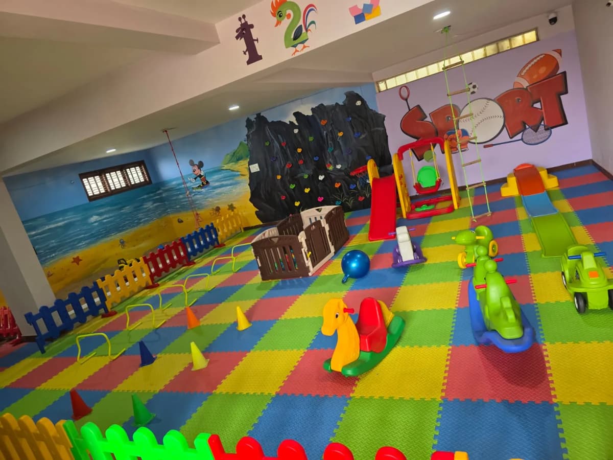 Main indoor play room at FlyHigh