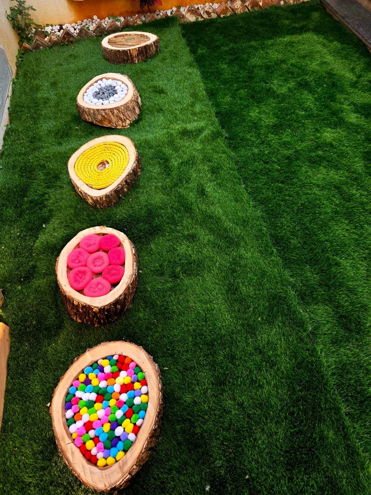 Sensory play path at FlyHigh Pre School